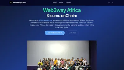 Capture d'écran du site Web3way Africa